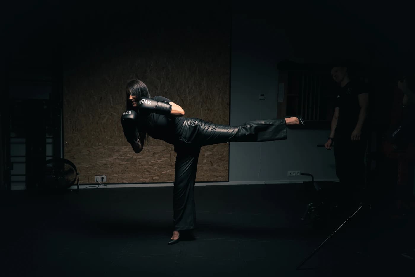 Milena podczas treningu kickboxingu